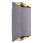 Nordlux Nico Wandleuchte Aluminium Anthrazit Up & Down | IP54 - Geeignet für 2x GU10