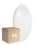 Mehrfachpackung 5x Ledvance Surface Rund 350 Weiß 18W 1440lm - 840 Kaltweiß | IP44 - mit Sensor - Ersatz Für 2x18W