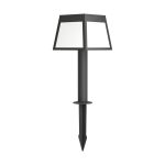 Eglo Erdspießleuchte Altilia Solar Schwarz 7W 790lm - 830 Warmweiß | IP65 - Bewegungssensor