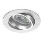 Noxion Einbau Spot Vision MR16 schwenkbar Aluminium | Ausschnitt 69mm - GU10 Sockel