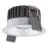 Ledvance LED-Spot Fix Aluminium Silber 8W 680lm 36D - 930 Warmweiß | Ausschnitt 68mm - IP44 - Höchste Farbwiedergabe - Dimmbar