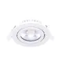 Noxion LED Schwenkbar Slim Spot Weiß Rund 5W 550lm 60D - 940 Kaltweiß | 85mm - IP54 - Dimmbar - Höchste Farbwiedergabe