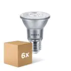 Mehrfachpackung 6x Philips Master Value LED Glühbirne Reflektor E27 PAR20 6W 515lm 40D - 930 Warmweiß | Höchste Farbwiedergabe - Dimmbar - Ersatz Für 50W