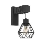 Eglo Wandleuchte Townshend 5 Holz Schwarz | Geeignet für E27